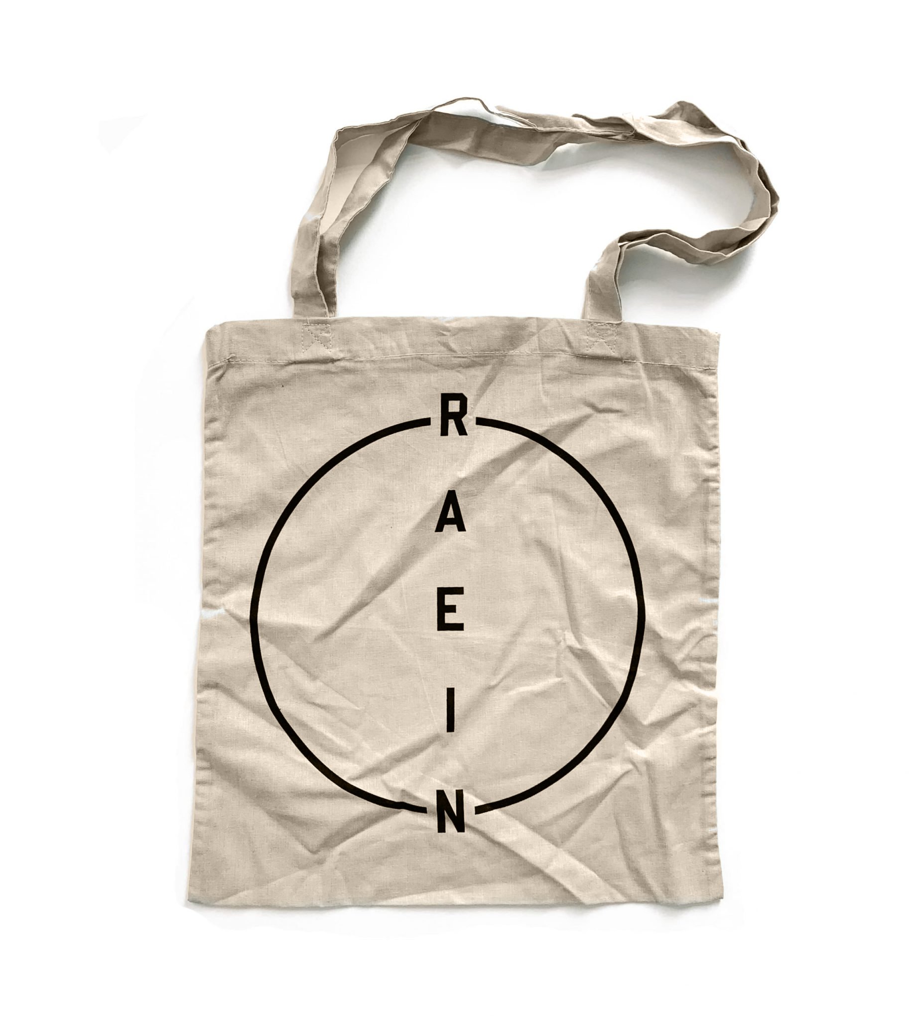 raein circle log tote bag