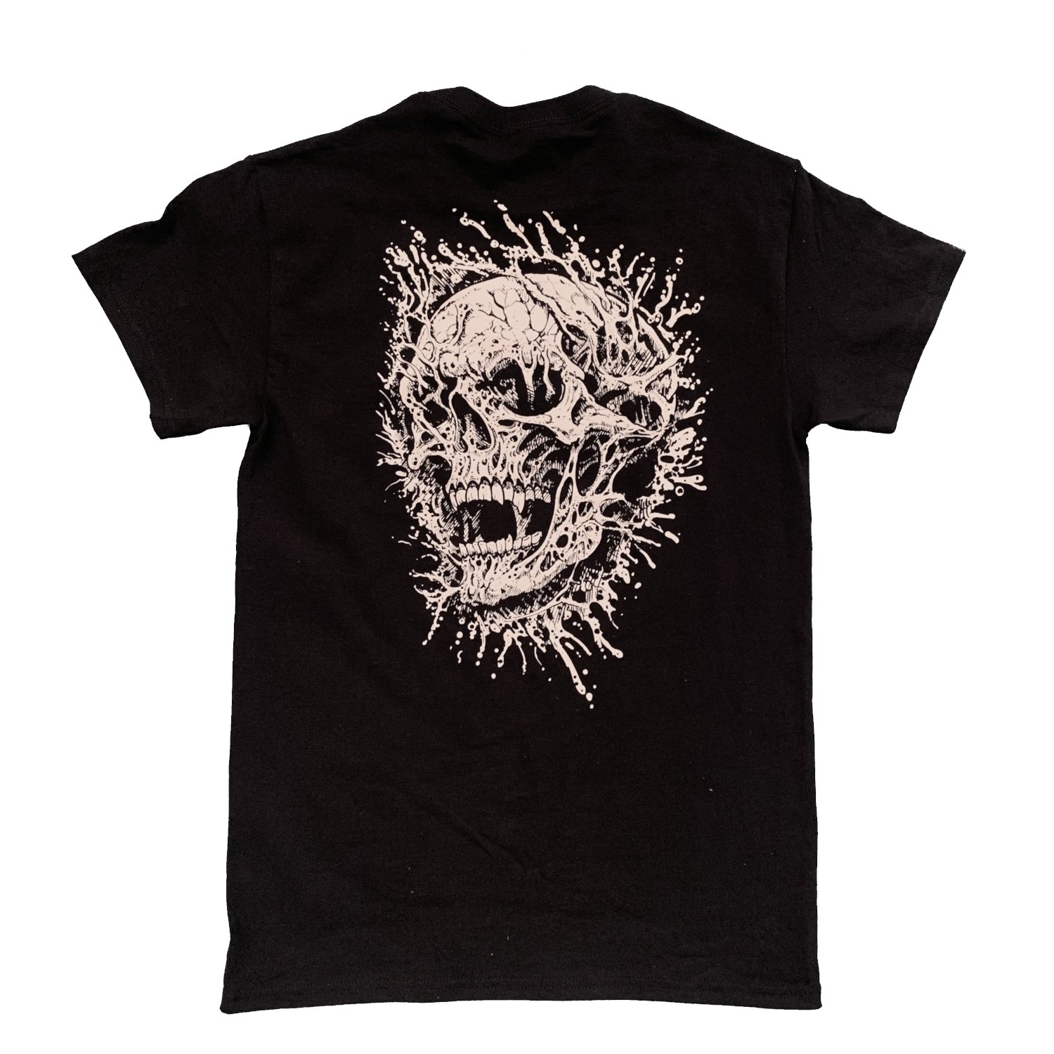 fulci burning skull black retro